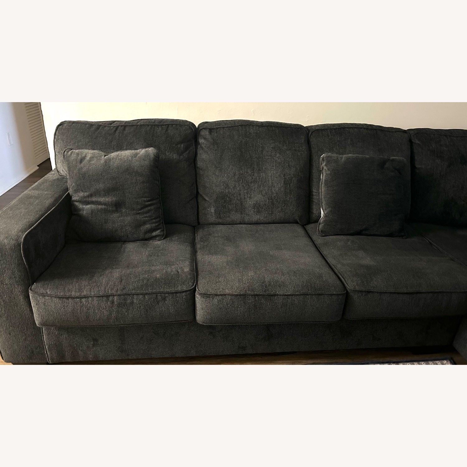 Raymour & Flanigan Adelson Slate Gray 2 Piece Sectional - image-6