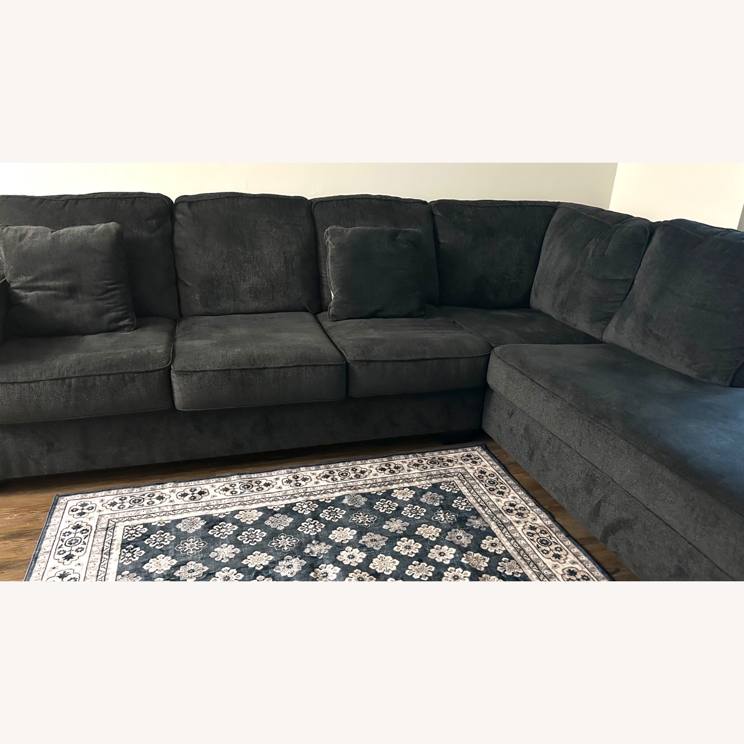 Raymour & Flanigan Adelson Slate Gray 2 Piece Sectional - image-3
