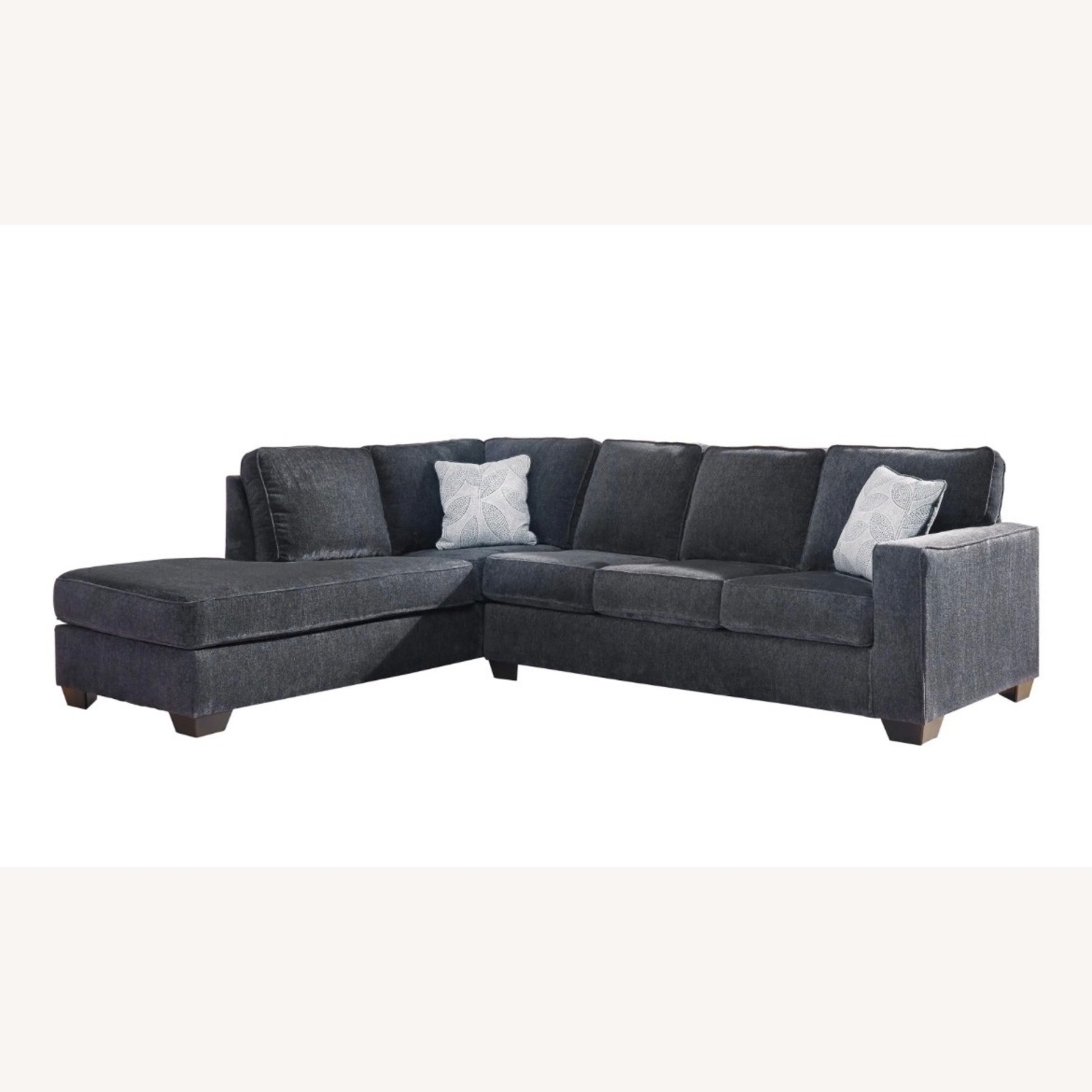 Raymour & Flanigan Adelson Slate Gray 2 Piece Sectional - image-2