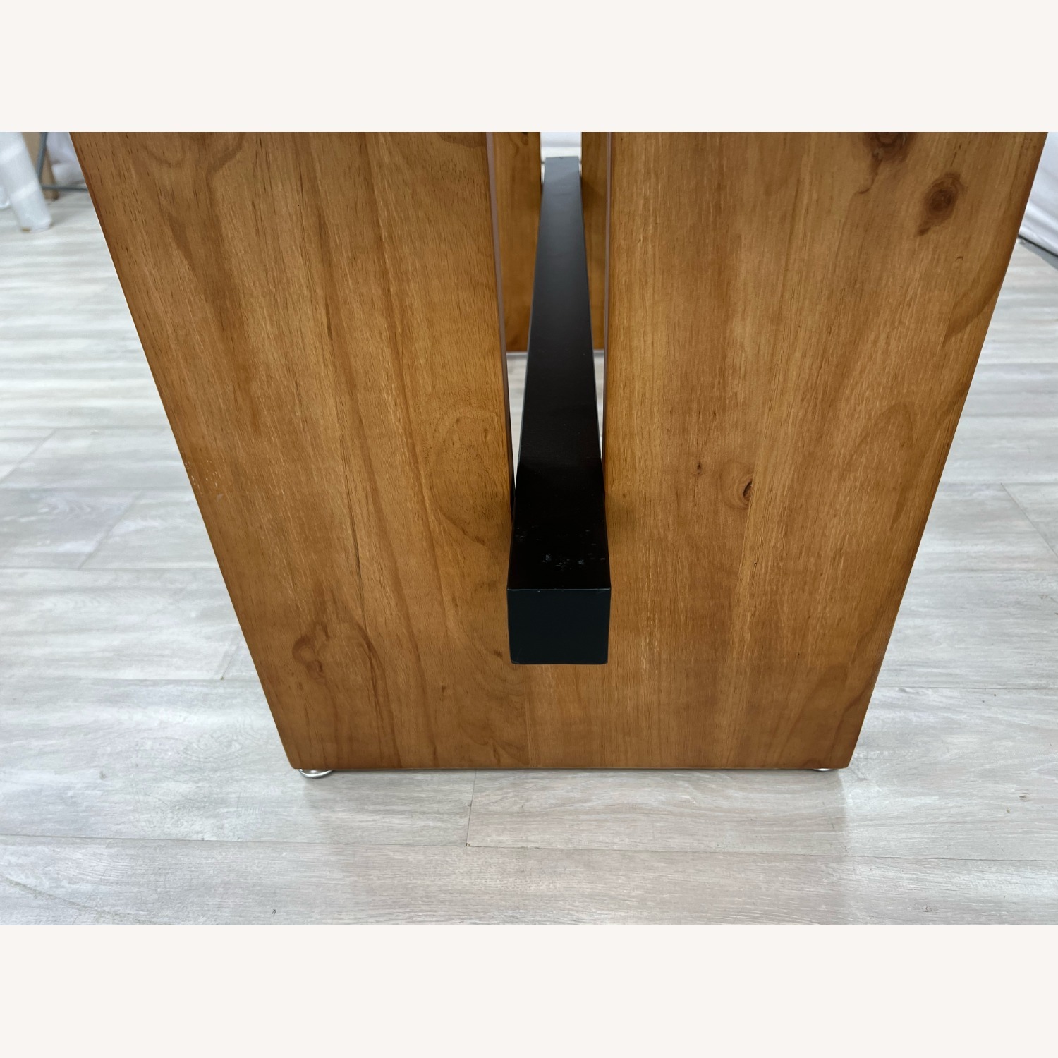 Hokku Designs Rickye Oak Trestle Wood Dining Table - image-8