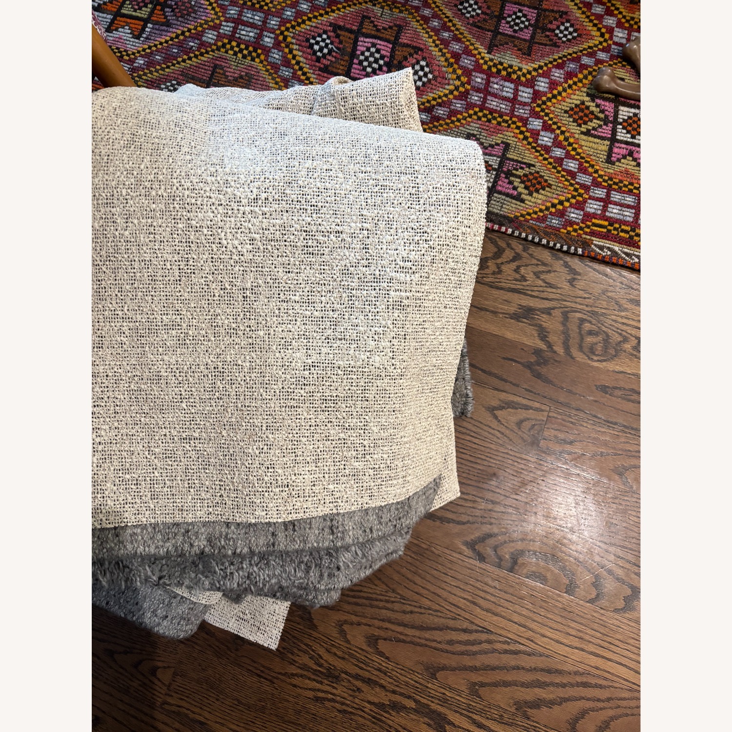 Nordic Knots Light Gray Wool Small Rug 4' x 6' - image-4