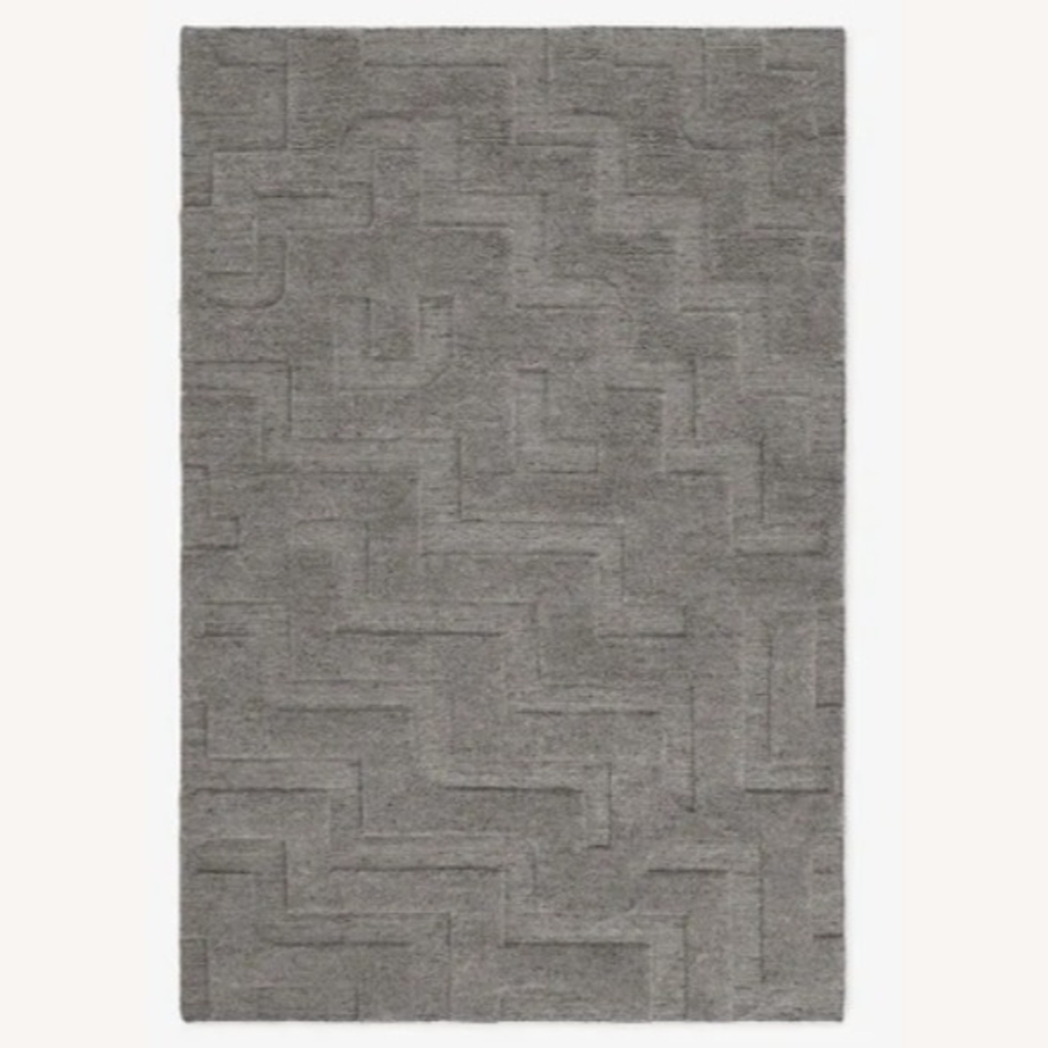 Nordic Knots Light Gray Wool Small Rug 4' x 6' - image-1