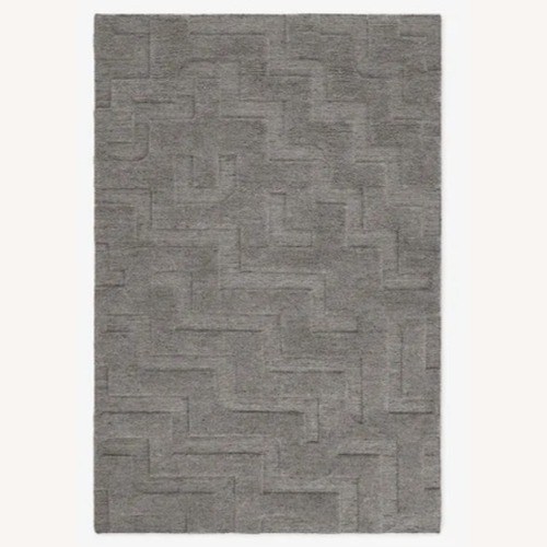 Used Nordic Knots Light Gray Wool Small Rug 4' x 6' for sale on AptDeco