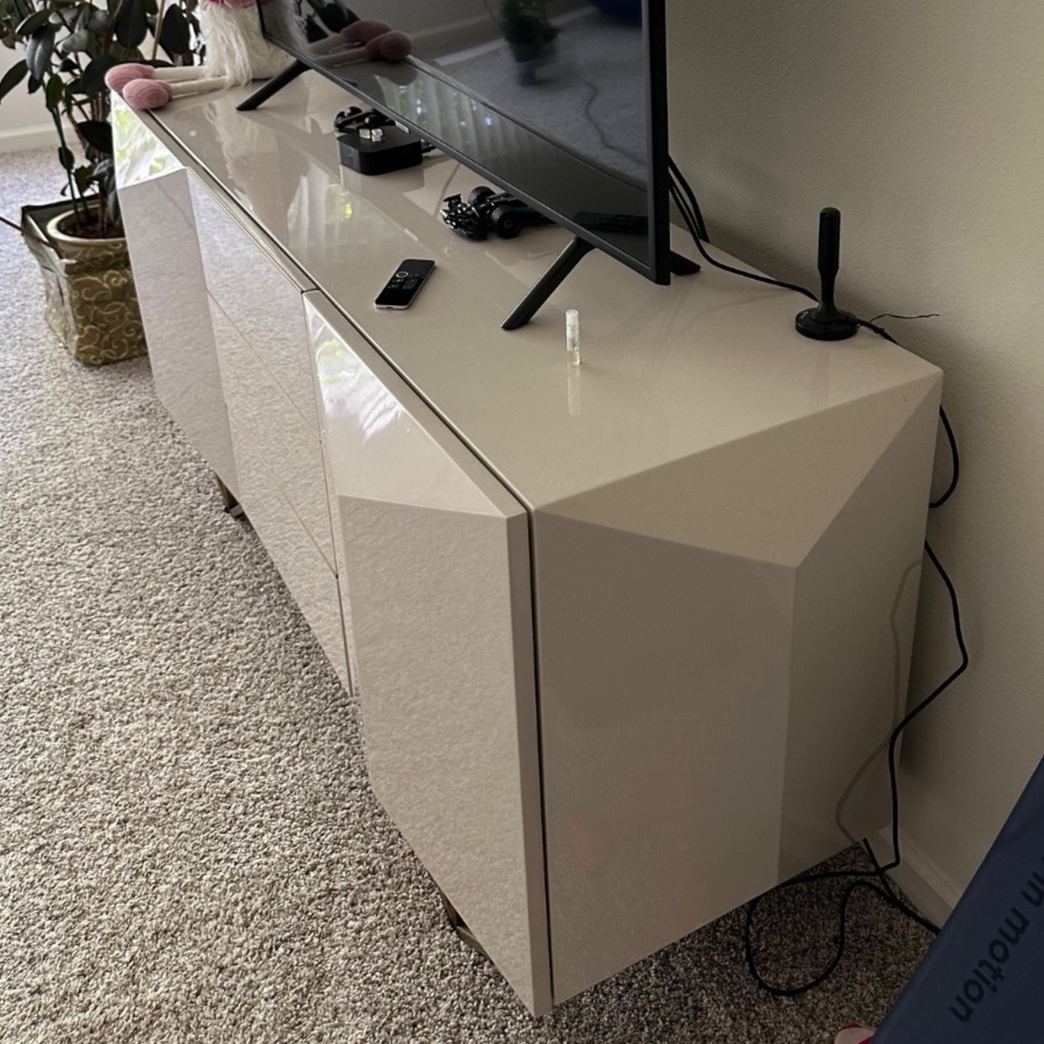 West Elm Faceted Lacquer Buffet (65") - image-2