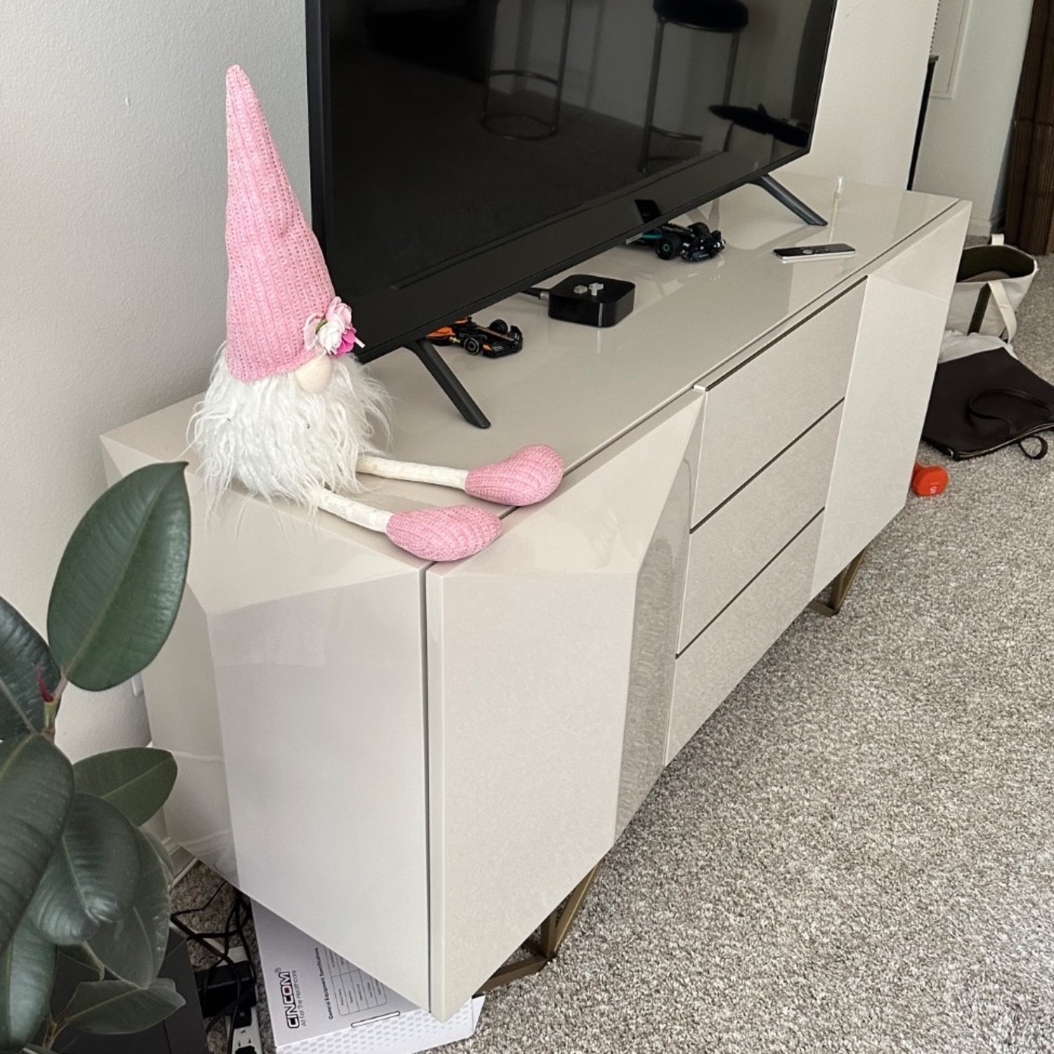 West Elm Faceted Lacquer Buffet (65") - image-3