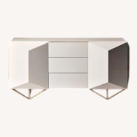 West Elm Faceted Lacquer Buffet (65")