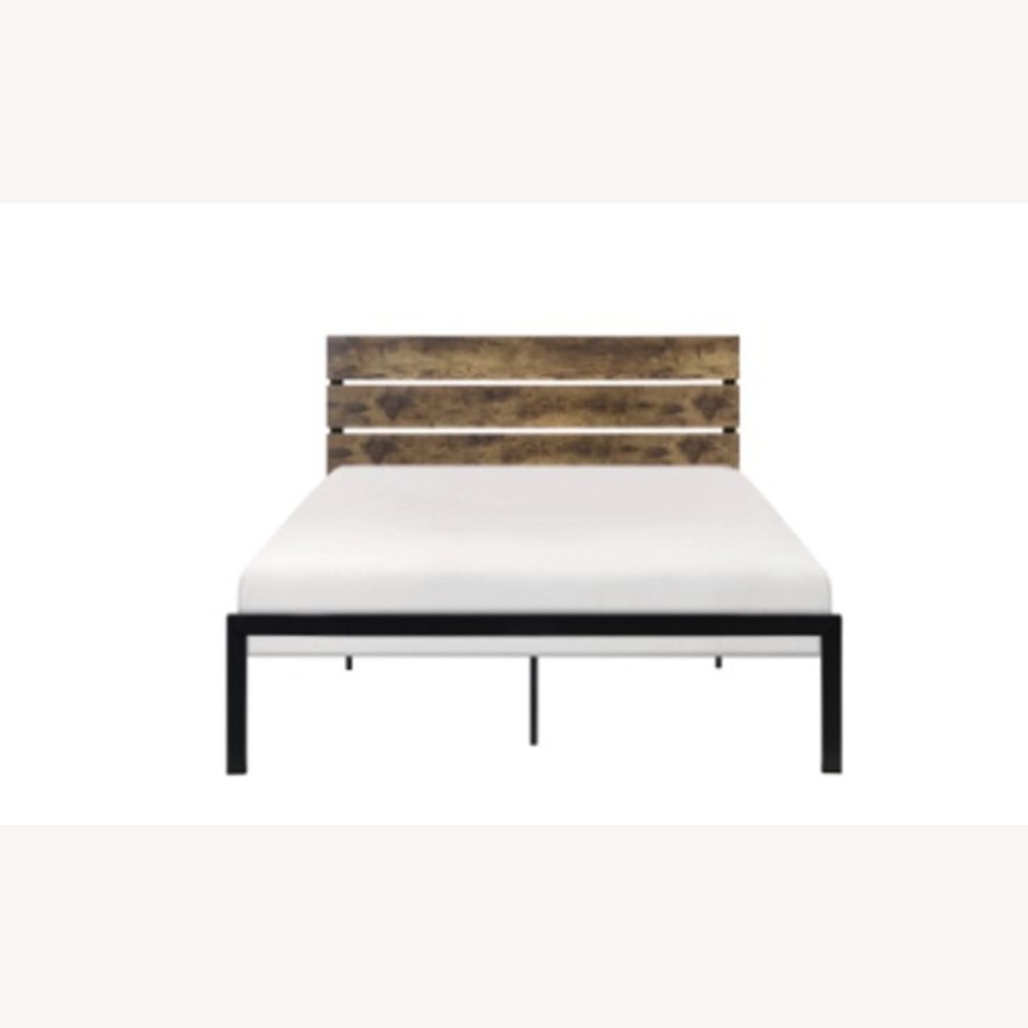 Black Metal Queen Bed - image-1