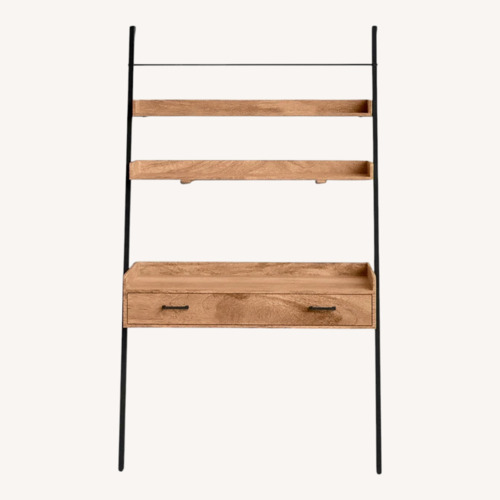 Used Innes Leaning Mango Wood Desk  for sale on AptDeco