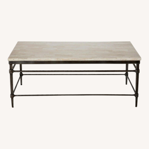 Used Ethan Allen Vida Natural Coffee Table for sale on AptDeco