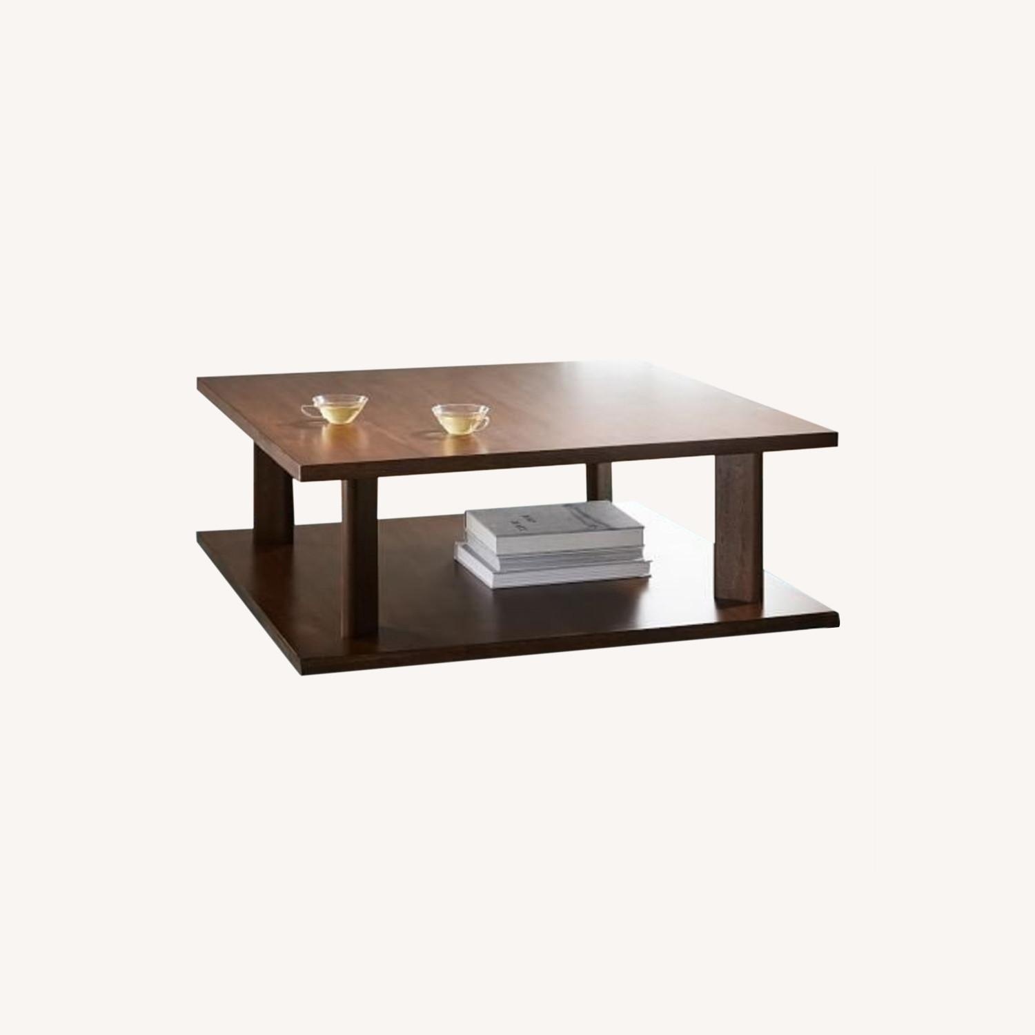 West Elm Enzo Dark Brown Coffee Table - image-6