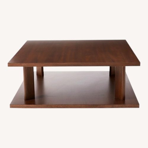 Used West Elm Enzo Dark Brown Coffee Table for sale on AptDeco