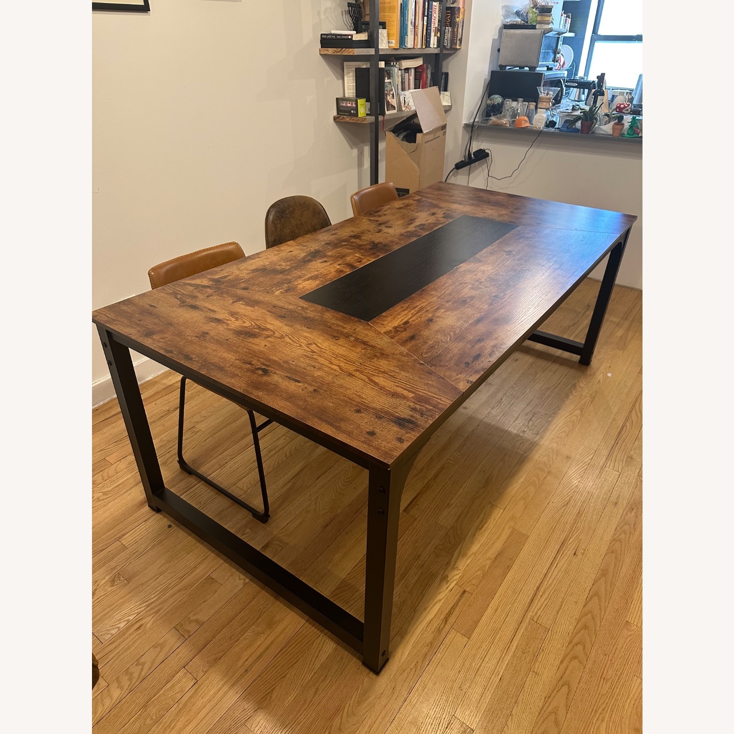 Wayfair Dark Brown Wood Dining Table - image-2