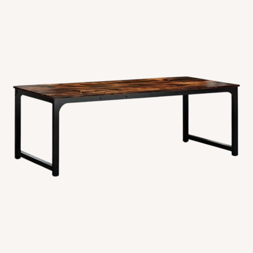 Used Wayfair Dark Brown Wood Dining Table for sale on AptDeco