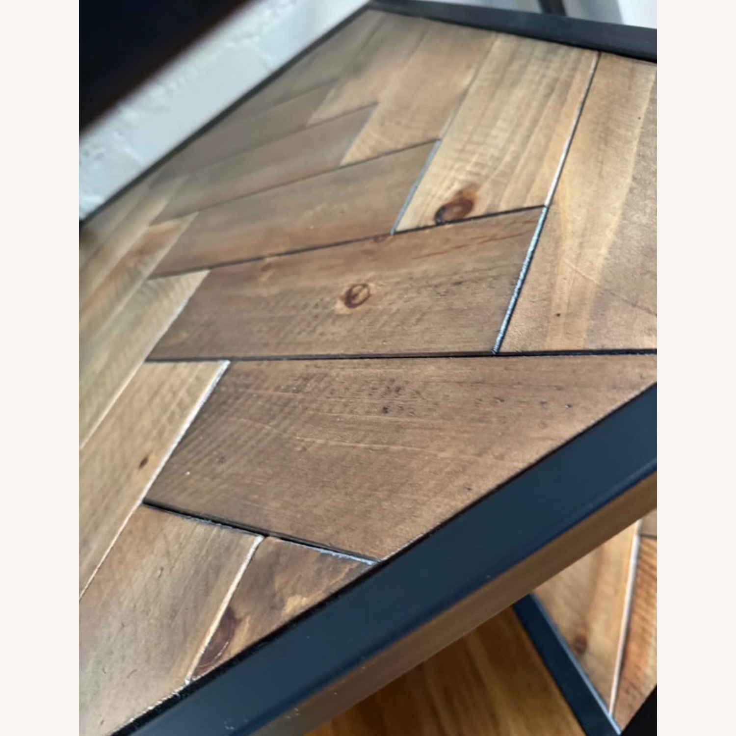Dark Brown Wood Side Table - image-3