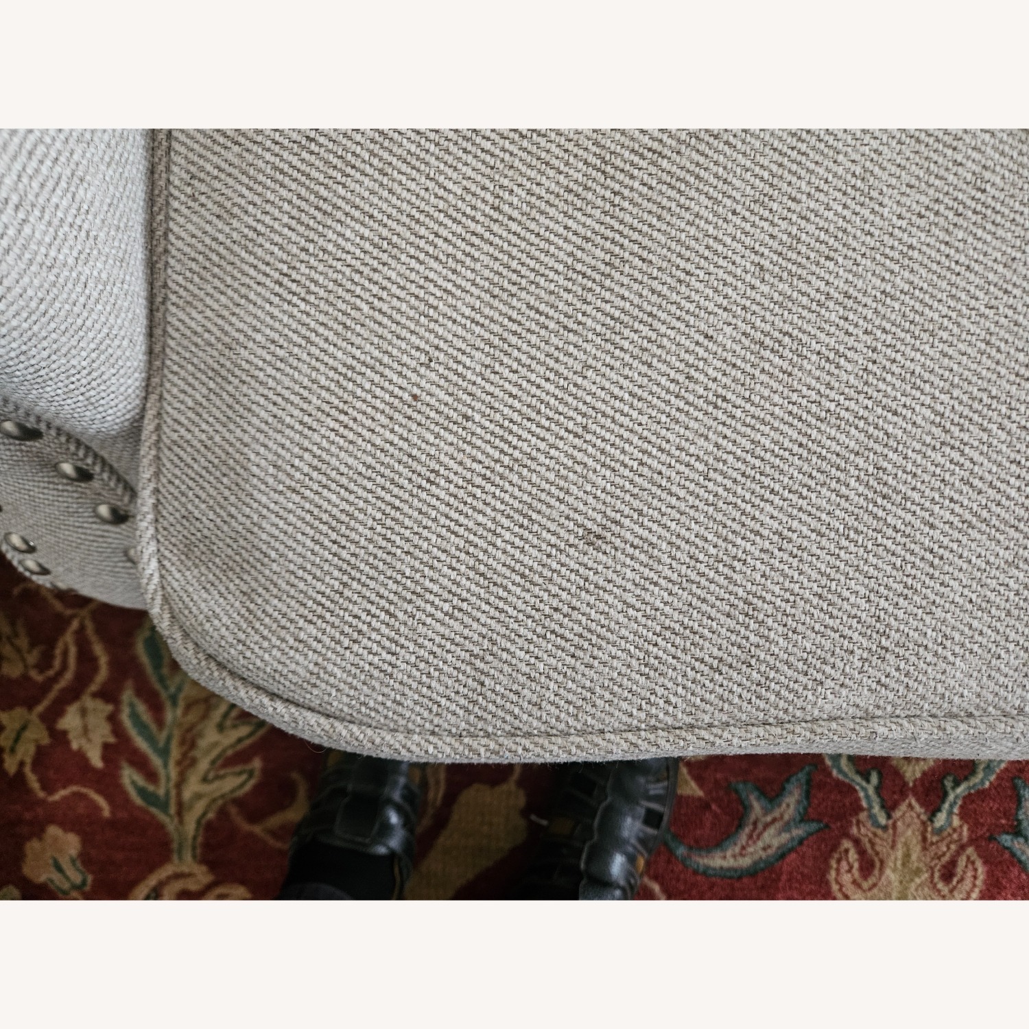 Fusion Furniture Co Light Brown Fabric Loveseat - image-4