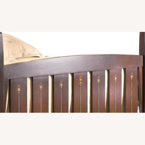 Used Harvey Ellis Stickely Dark Brown Headboard for sale on AptDeco