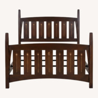 Harvey Ellis Stickely Dark Brown Headboard