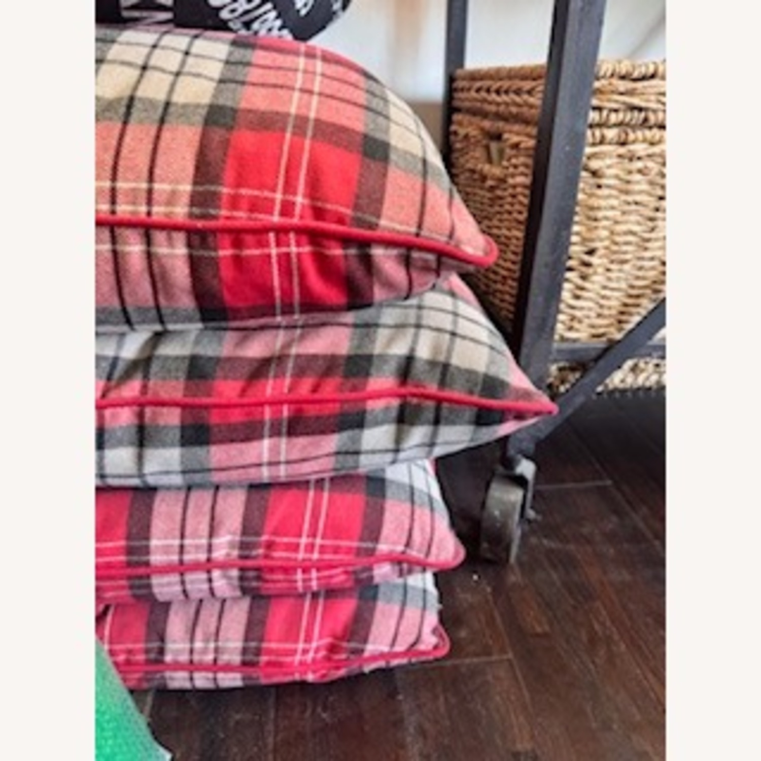 Red Plaid Couch - image-3