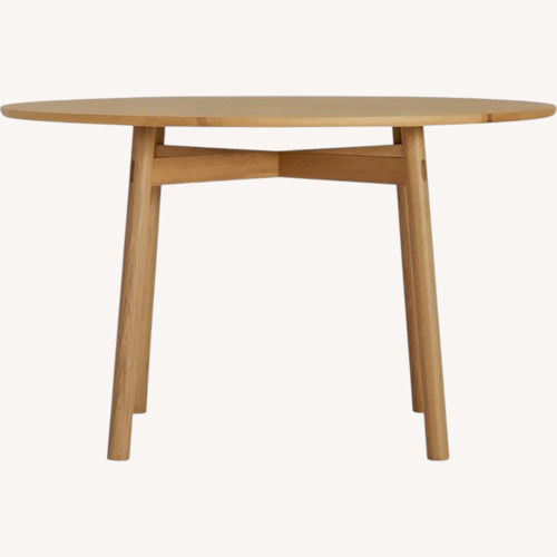 Used DWR Exclusive Case Oak Kigumi Table for sale on AptDeco