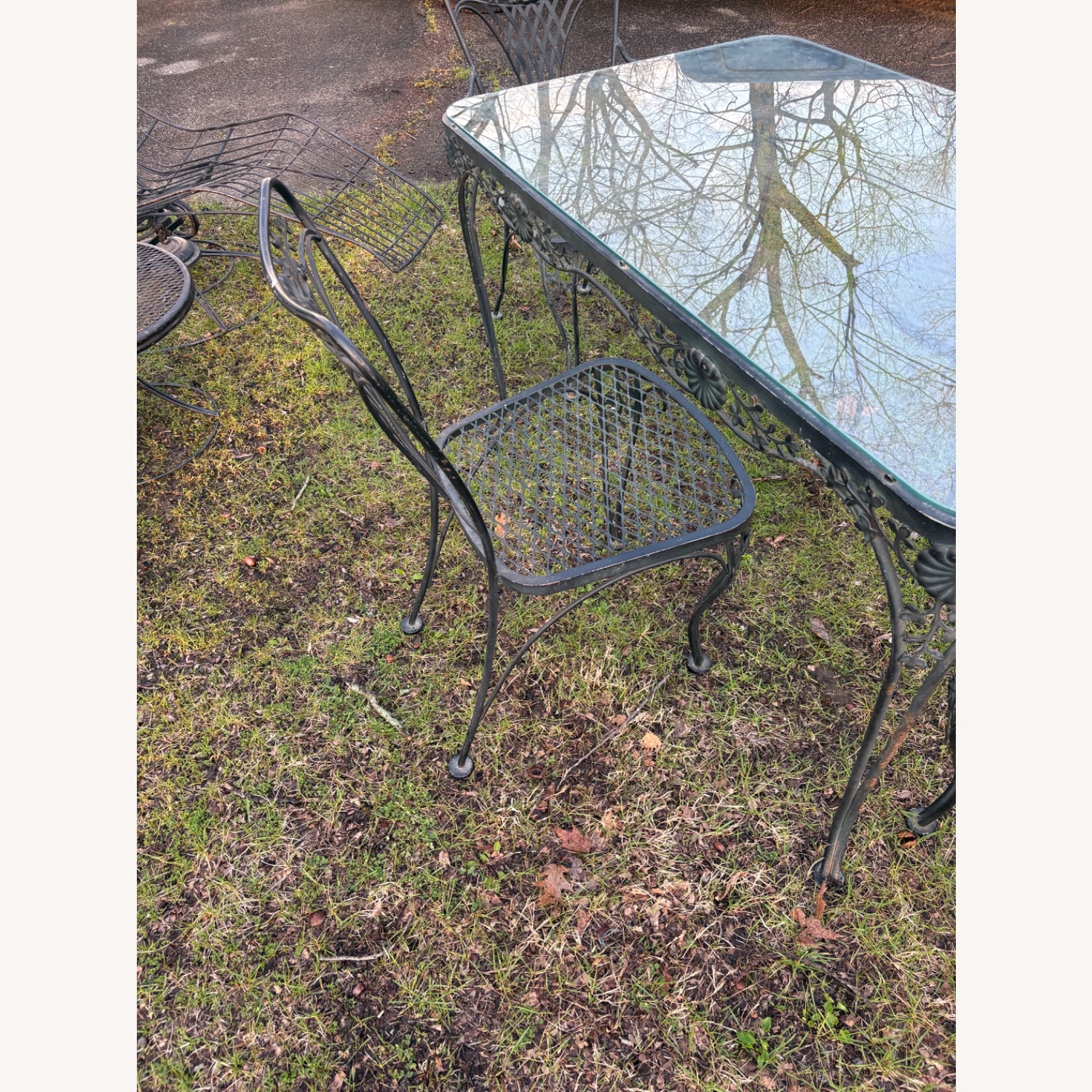 Mid Century Modern Patio Table and Chairs - image-2