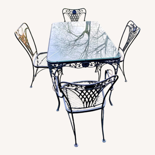 Used Mid Century Modern Patio Table and Chairs for sale on AptDeco