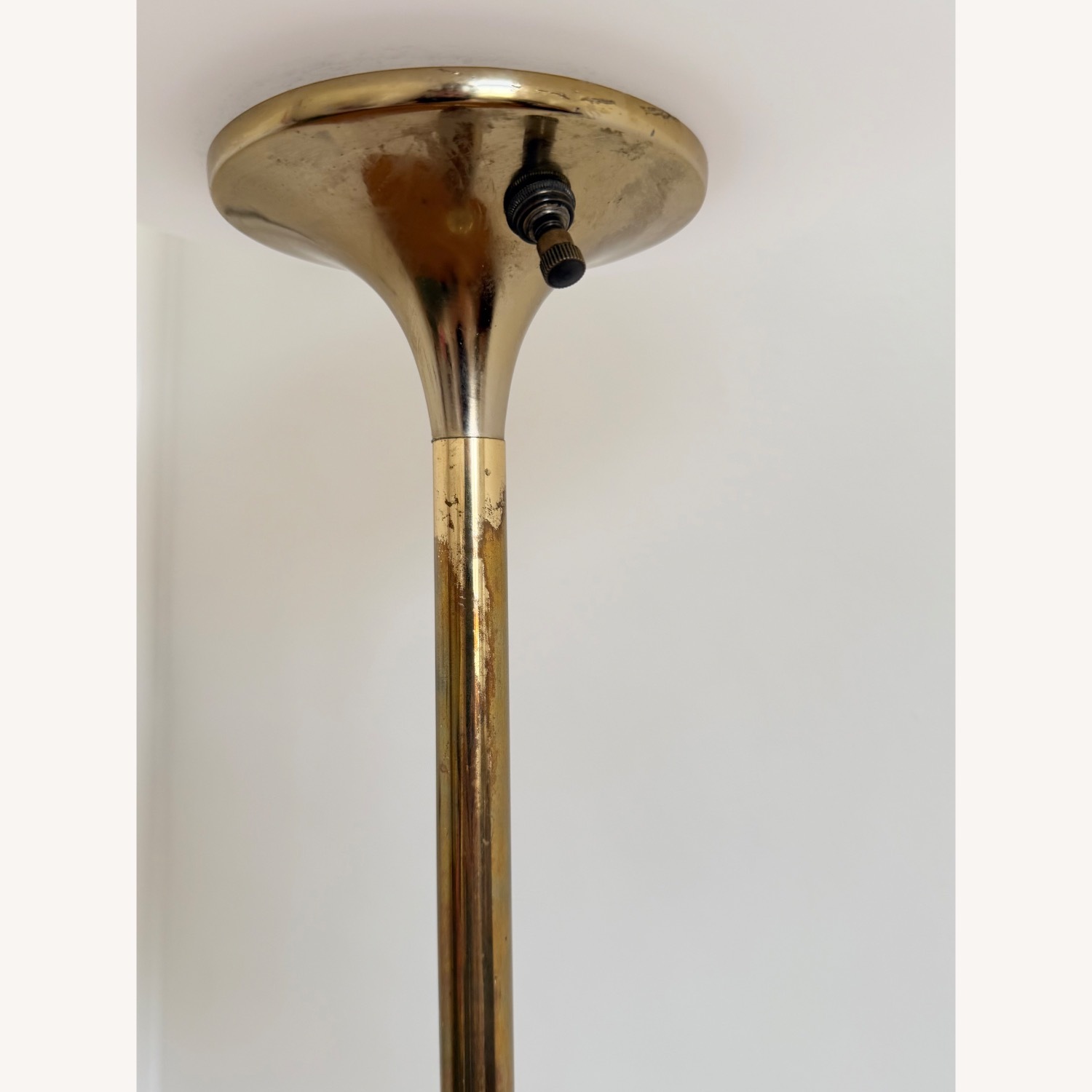 Vintage/Antique Gold Brass Floor Lamp - image-4