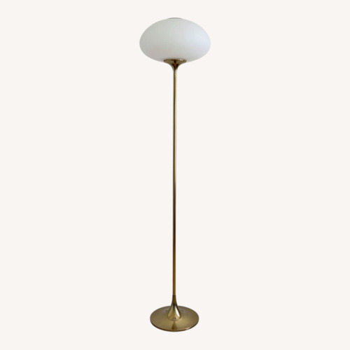 Used Vintage/Antique Gold Brass Floor Lamp for sale on AptDeco