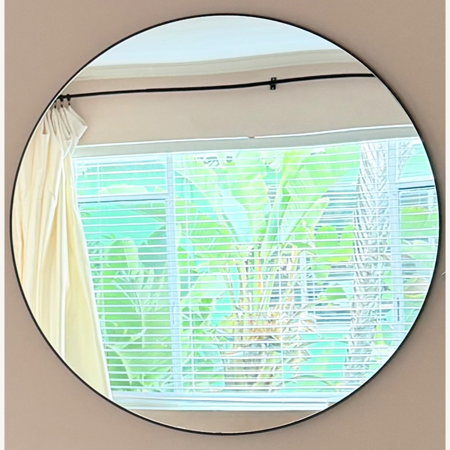 CB2 Infinity Black Aluminum Wall Mirror - image-1