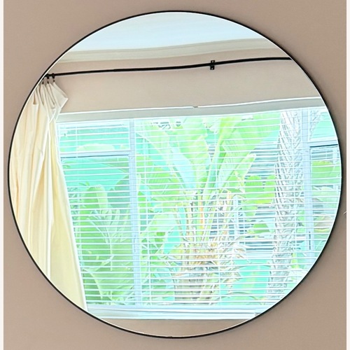 Used CB2 Infinity Black Aluminum Wall Mirror for sale on AptDeco