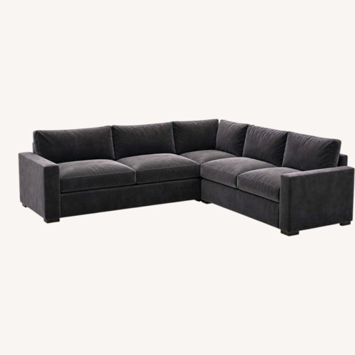 Used Restoration Hardware Navy Maxwell Sectional Sofa for sale on AptDeco