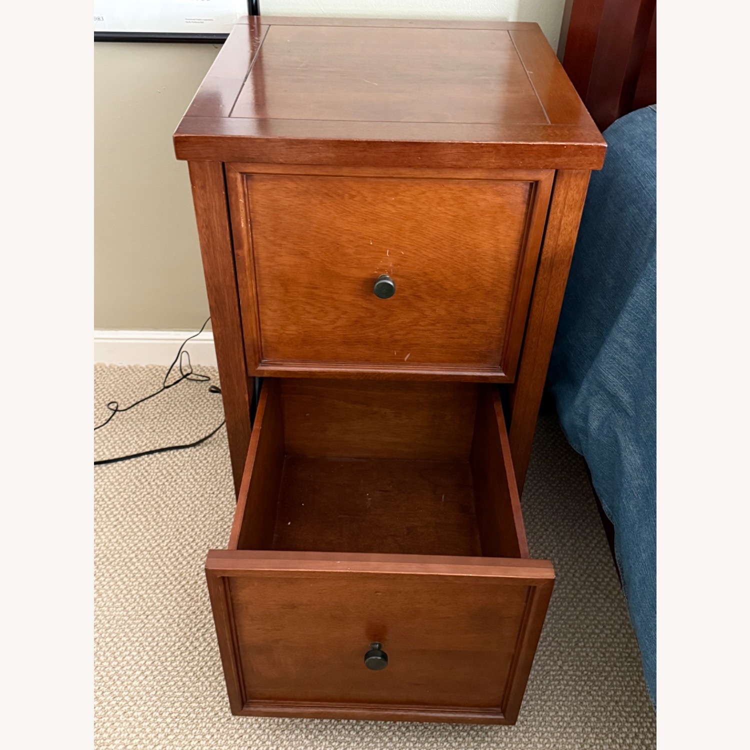 Pottery Barn Bedford Light Brown Wood Filing Cabinet  - image-2