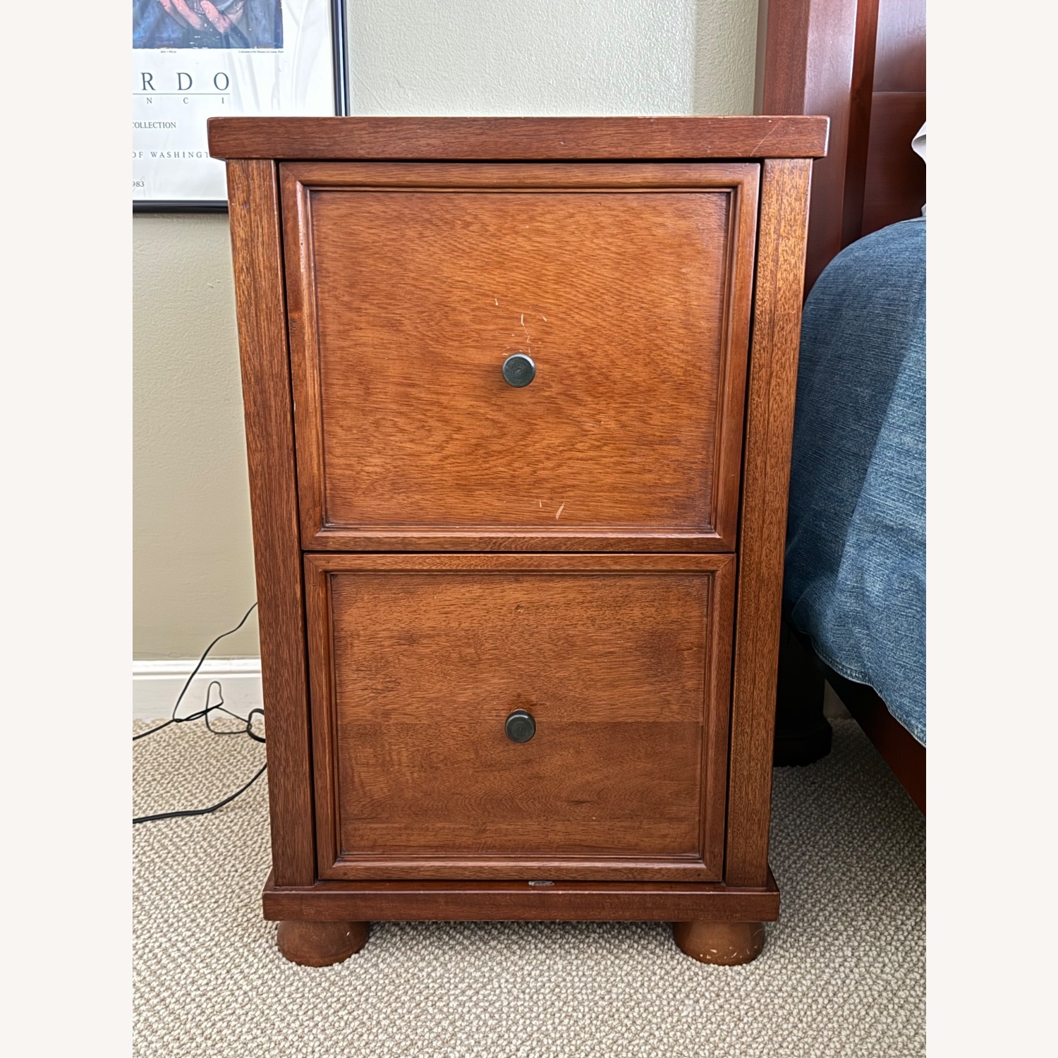 Pottery Barn Bedford Light Brown Wood Filing Cabinet  - image-1