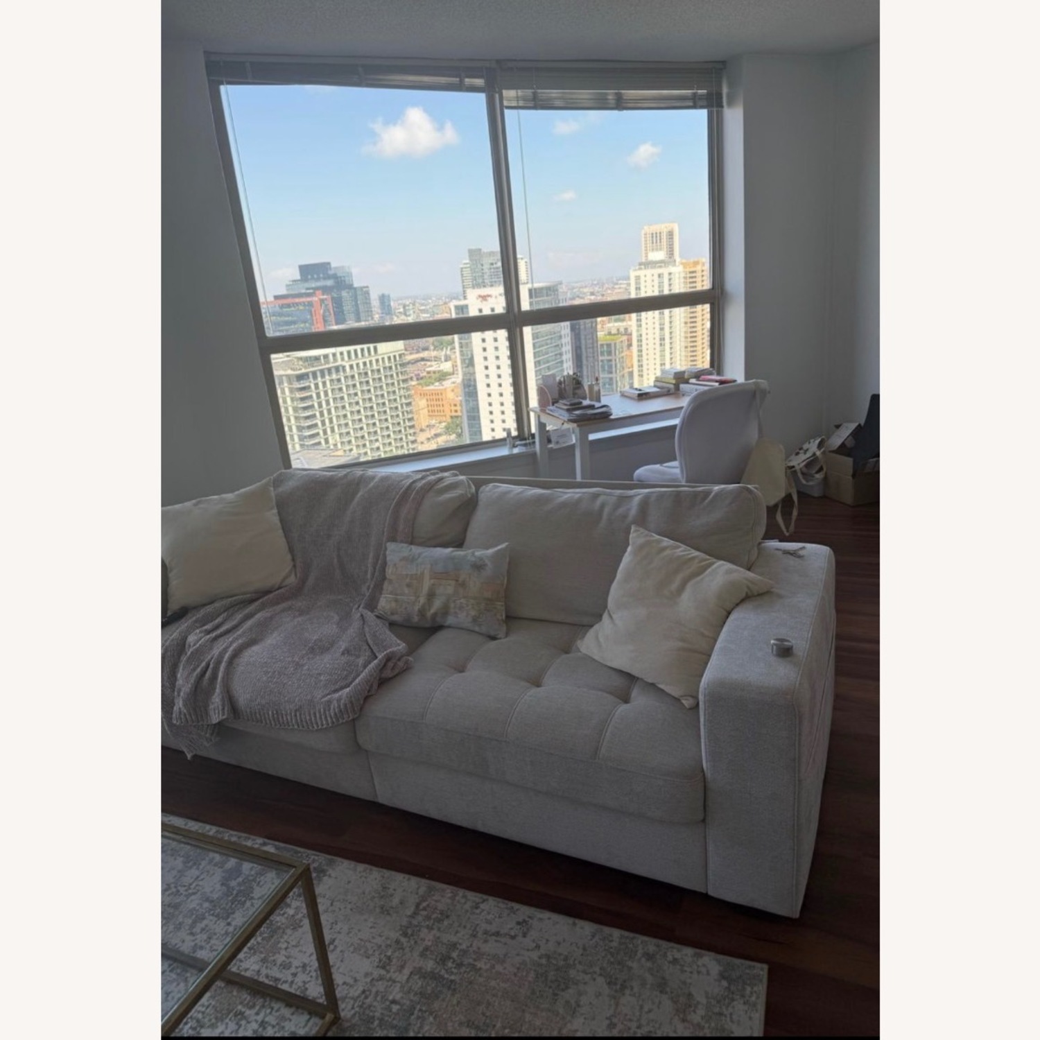Bedluxury 89" Deep Sofa Couch - image-1