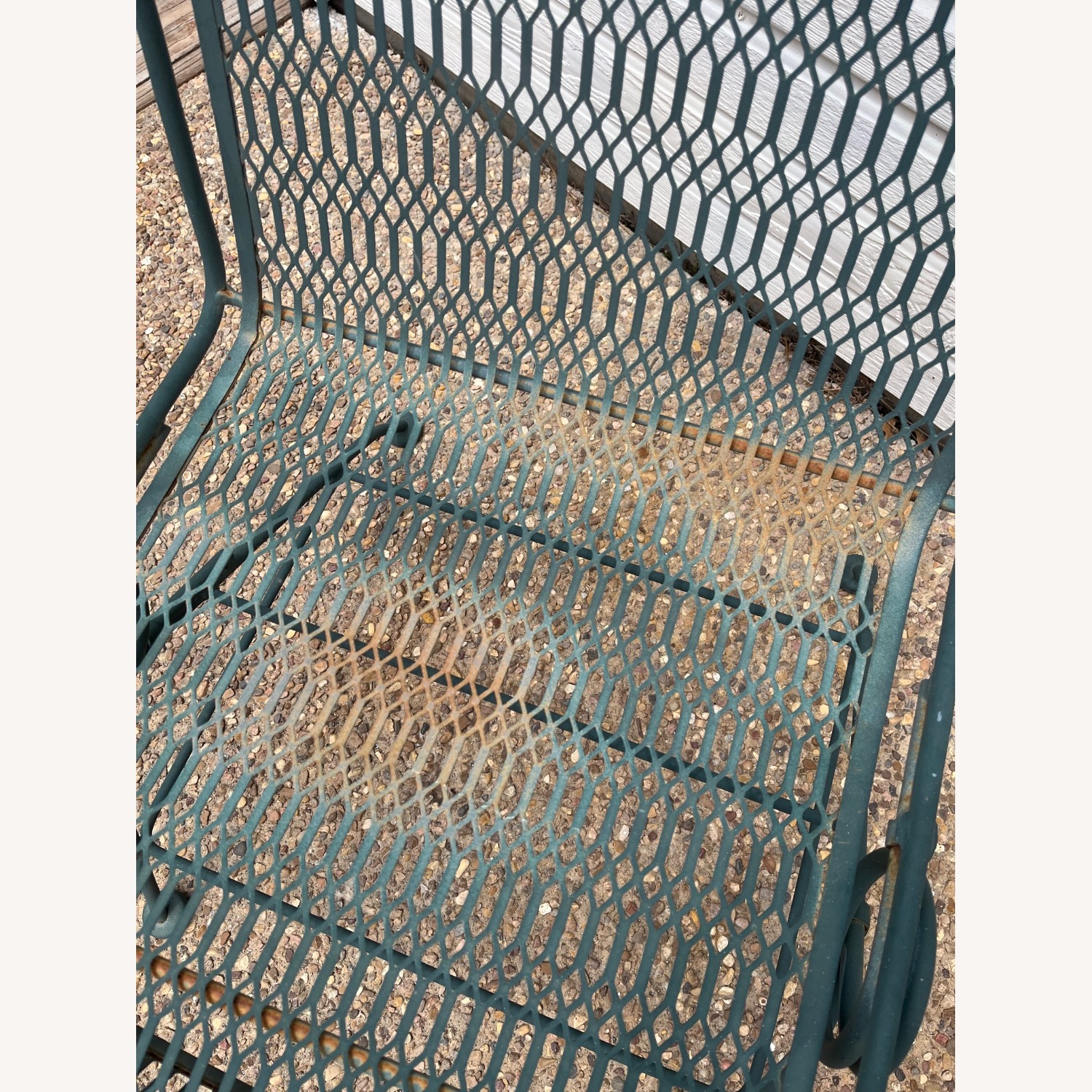 Vintage Wrought Iron Outdoor Lounge Chair - image-3