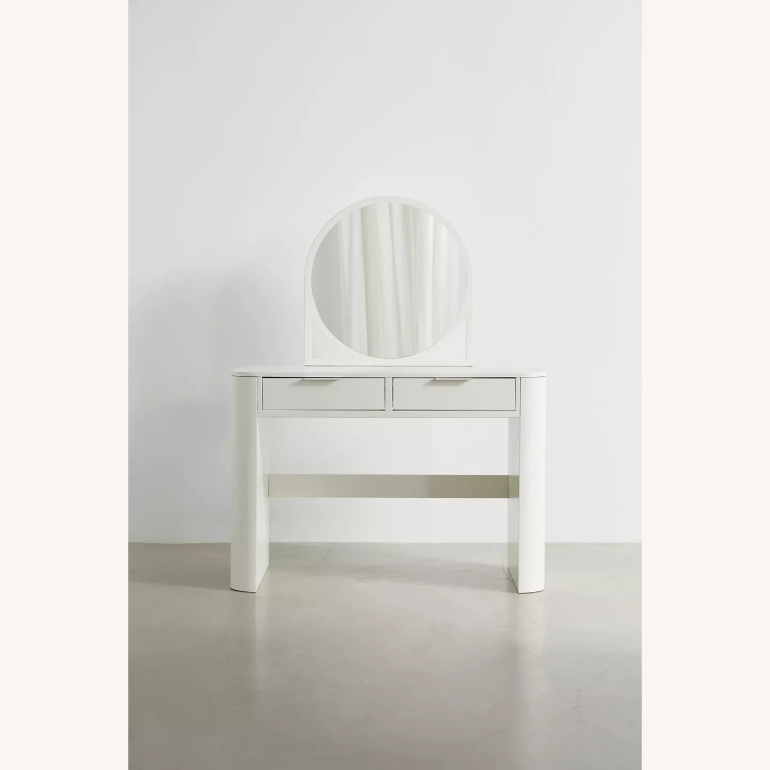 Urban Outfitters White Kane Mirror Vanity - image-5