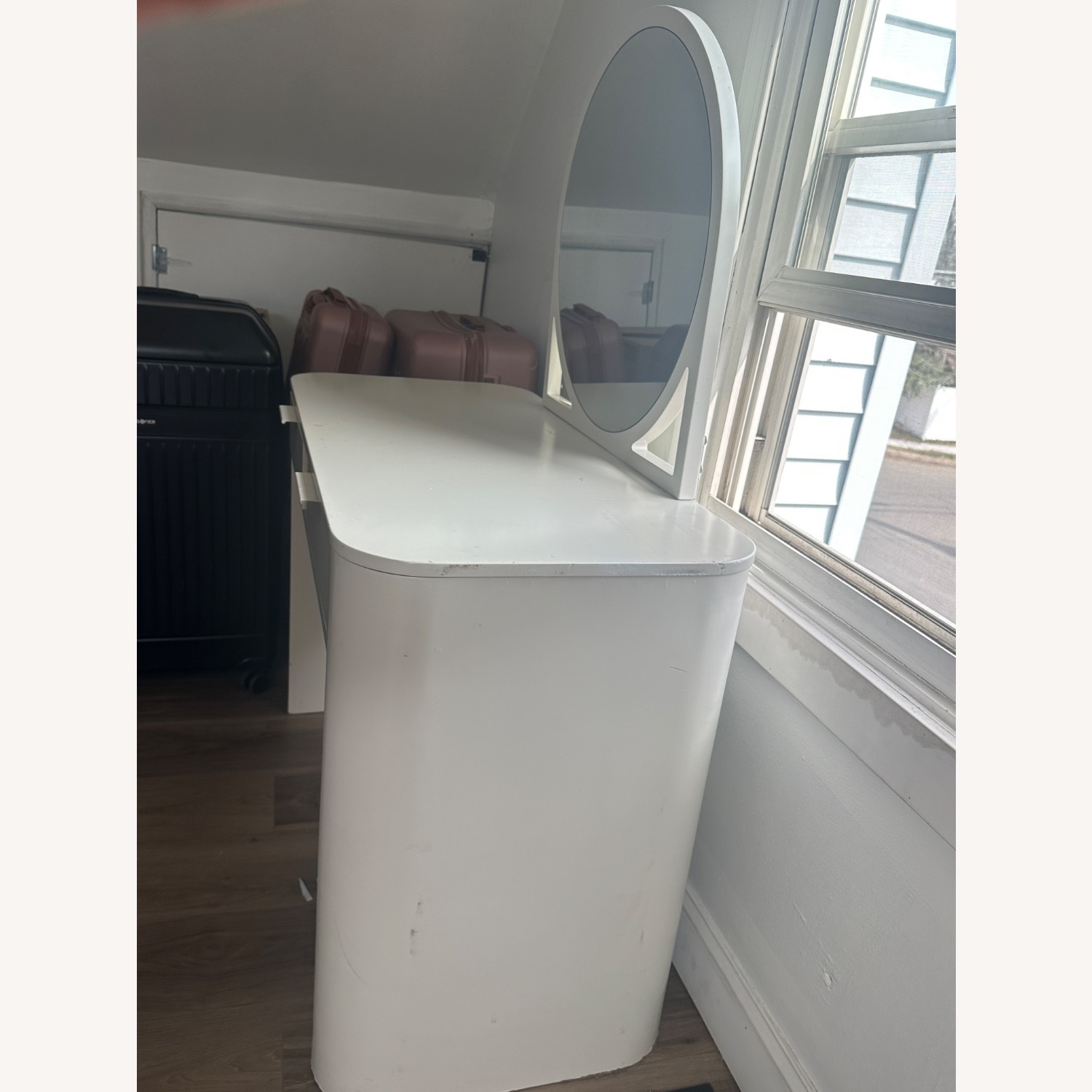 Urban Outfitters White Kane Mirror Vanity - image-4