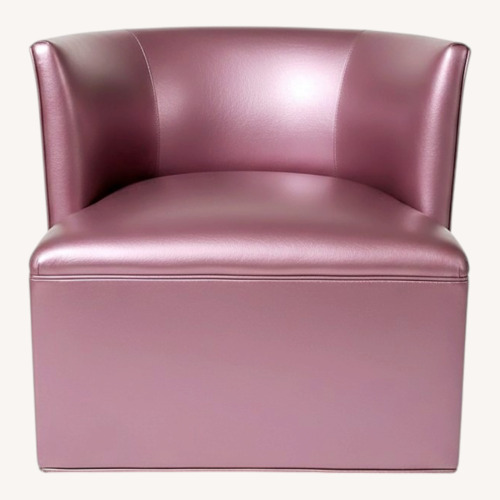 Used Purple Vinyl Armchair for sale on AptDeco