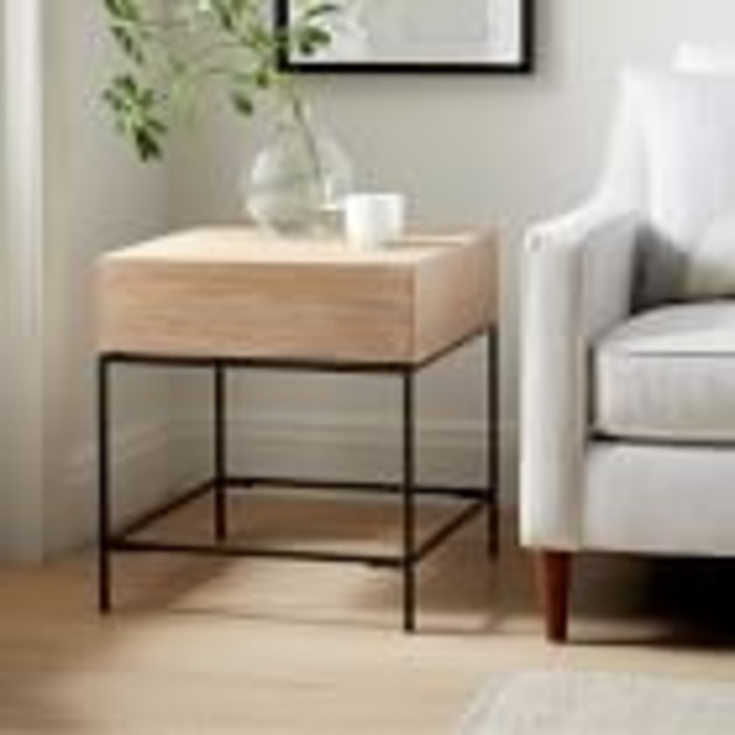 West Elm Industrial Storage Side Table - image-4