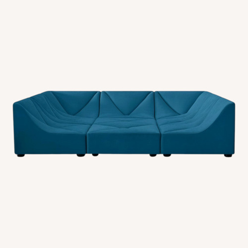 Used Dune Sofa Replica Blue Sofa for sale on AptDeco