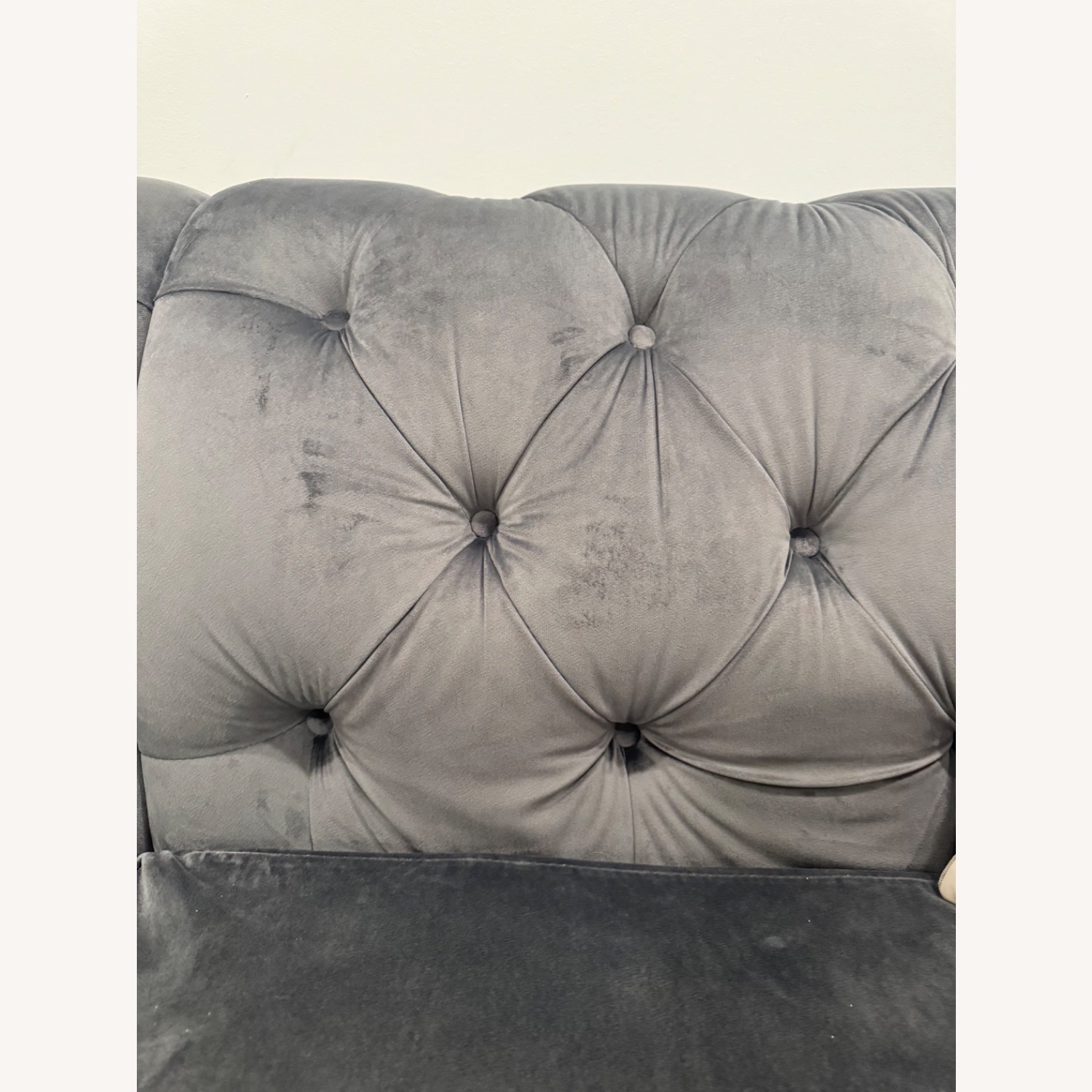 Kelly Clarkson Dark Gray Velvet 3+ Piece Sectional - image-5