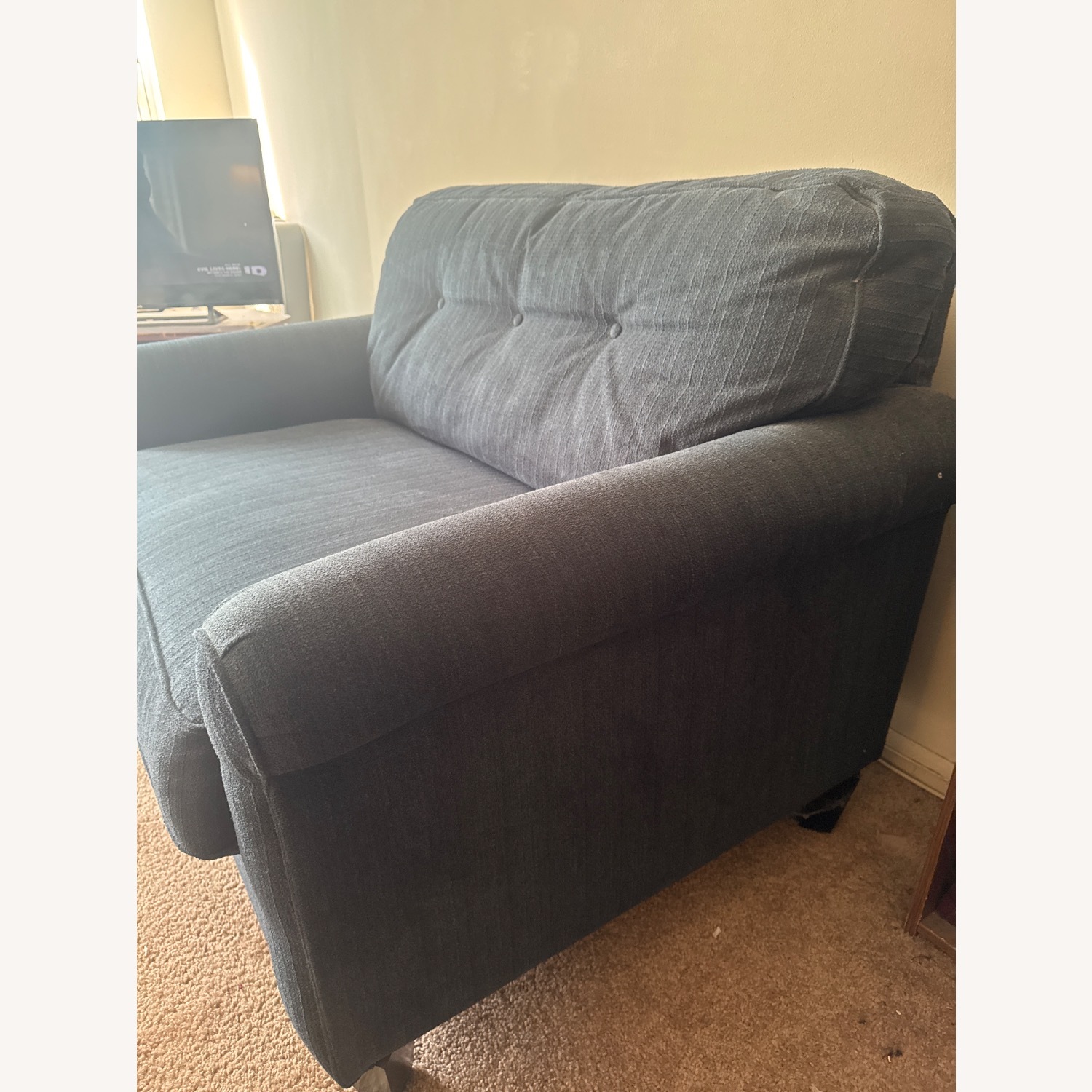 La-Z-Boy Blue Fabric 2 Seater Sofa - image-3