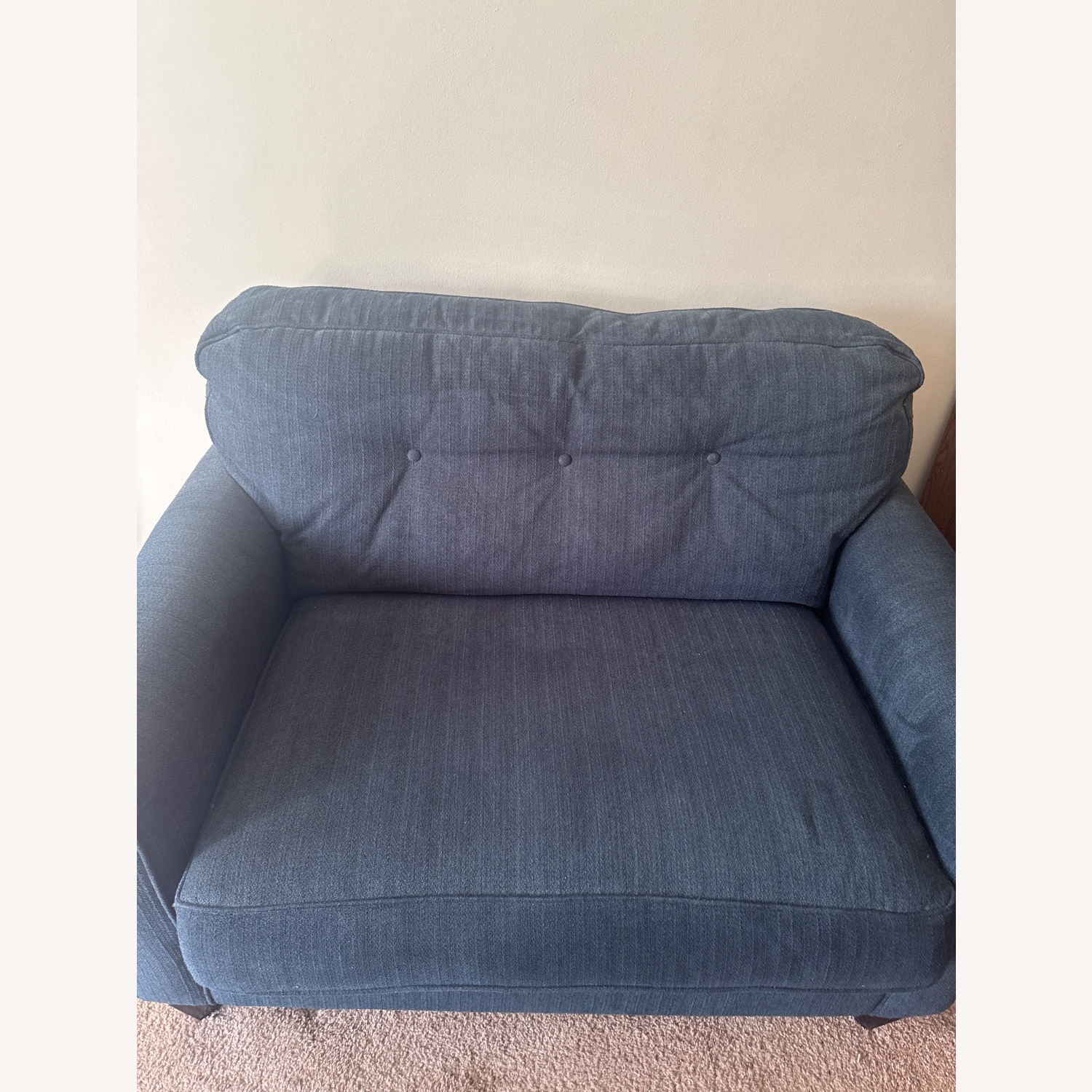 La-Z-Boy Blue Fabric 2 Seater Sofa - image-2