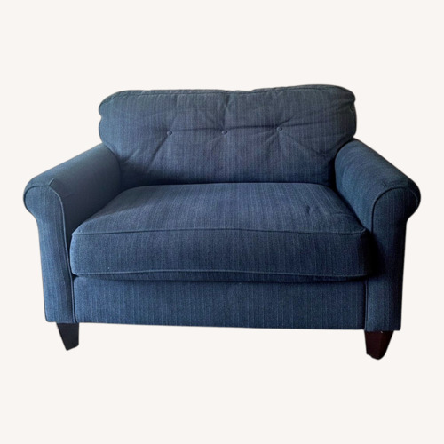 Used La-Z-Boy Blue Fabric 2 Seater Sofa for sale on AptDeco