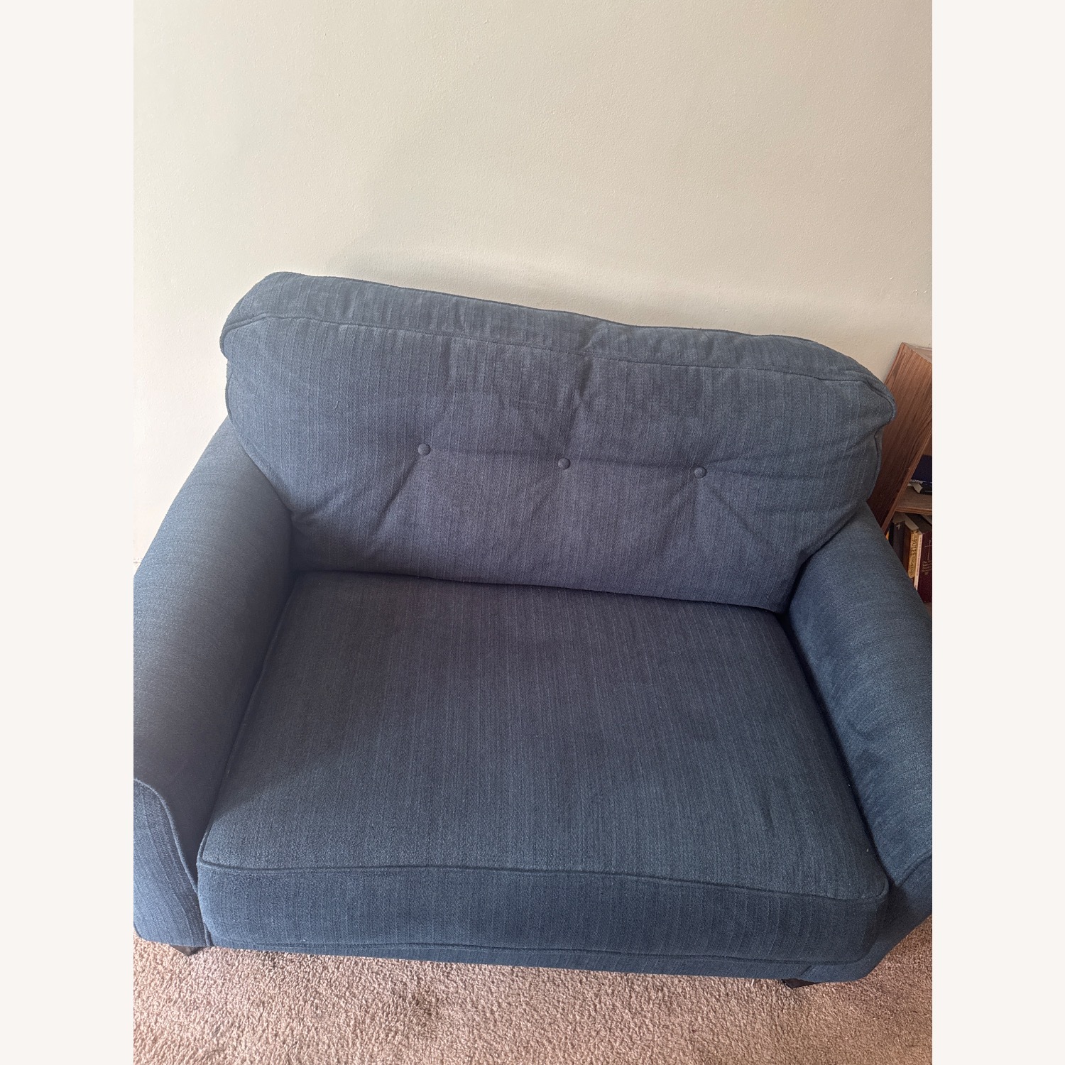 La-Z-Boy Blue Fabric 2 Seater Sofa - image-4
