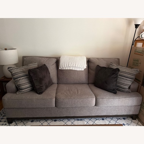 Used Ashley Furniture Light Gray 3+ Seater Sofa for sale on AptDeco