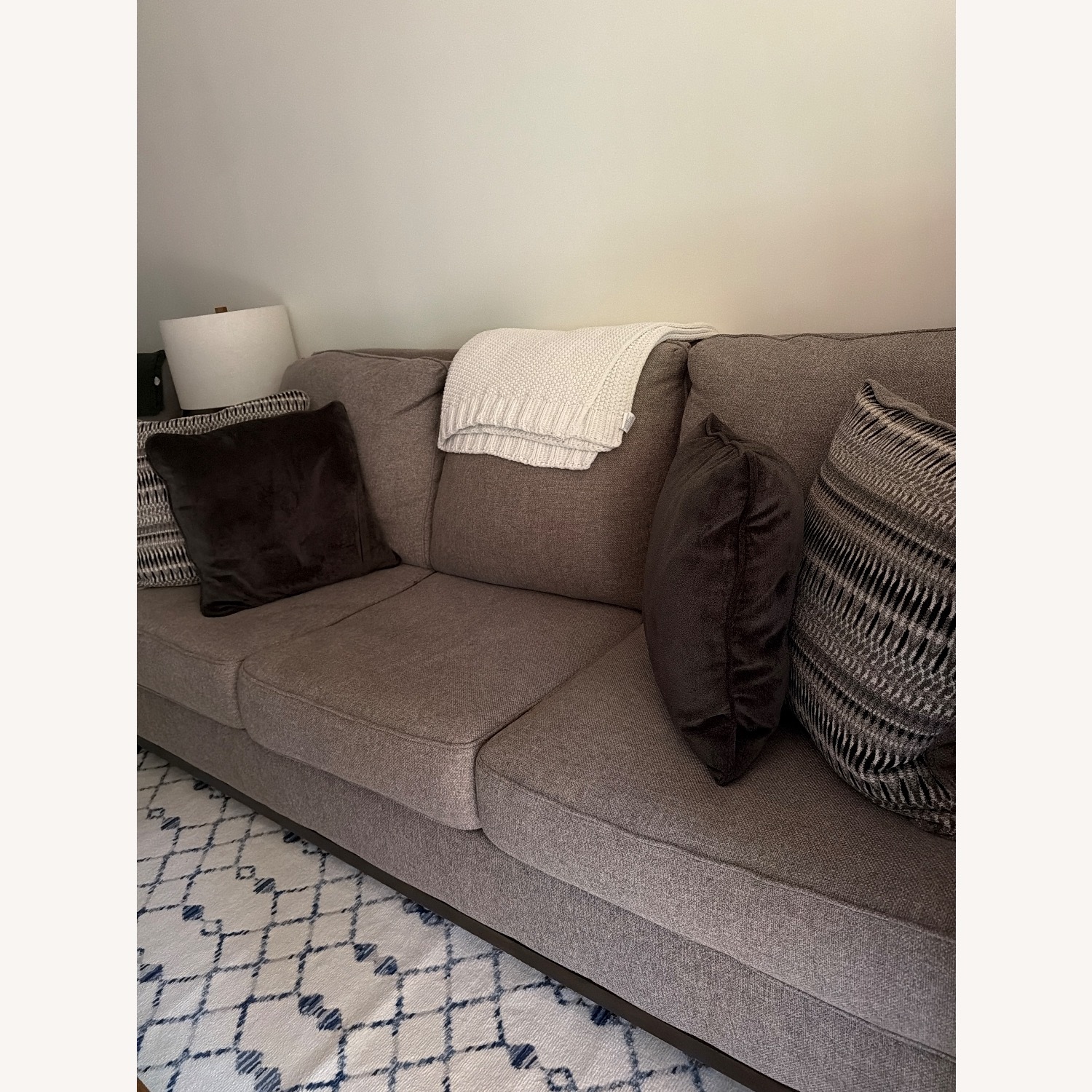 Ashley Furniture Light Gray 3+ Seater Sofa - image-4