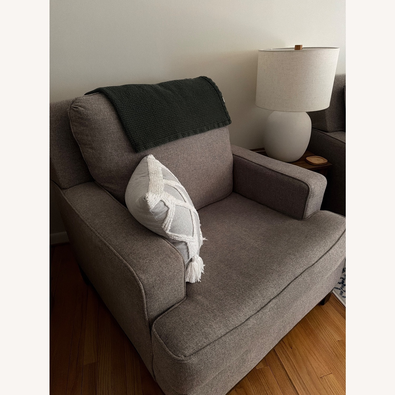 Ashley Furniture Light Gray Armchair - image-2