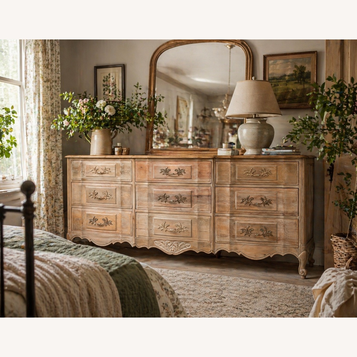 Thomasville Furniture Industries 9 Drawer Natural Dresser - image-2