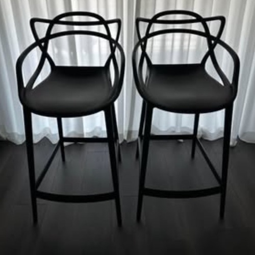 Used Kartell Master Black Stools for sale on AptDeco