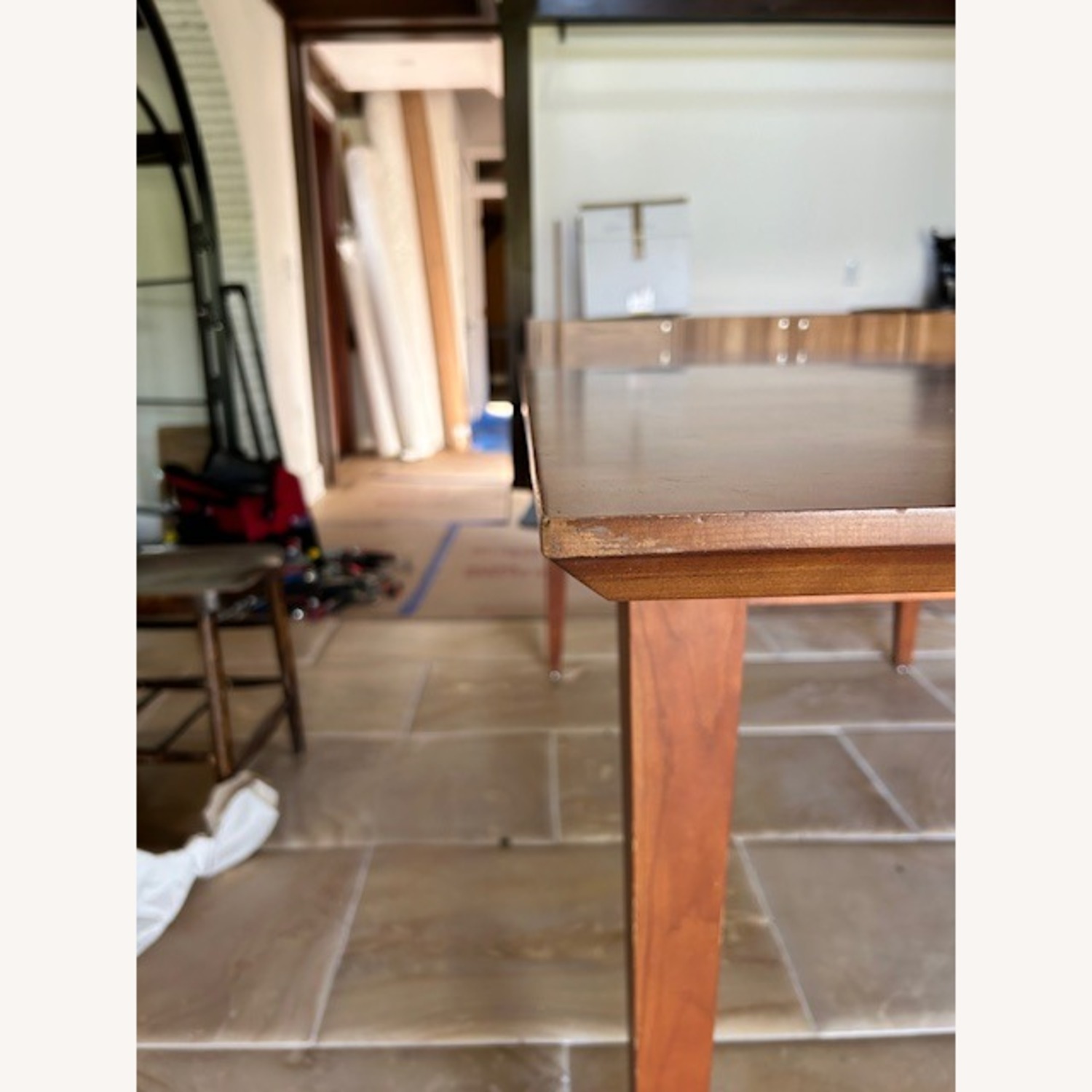Natural Cherry Wood Dining Table - image-5